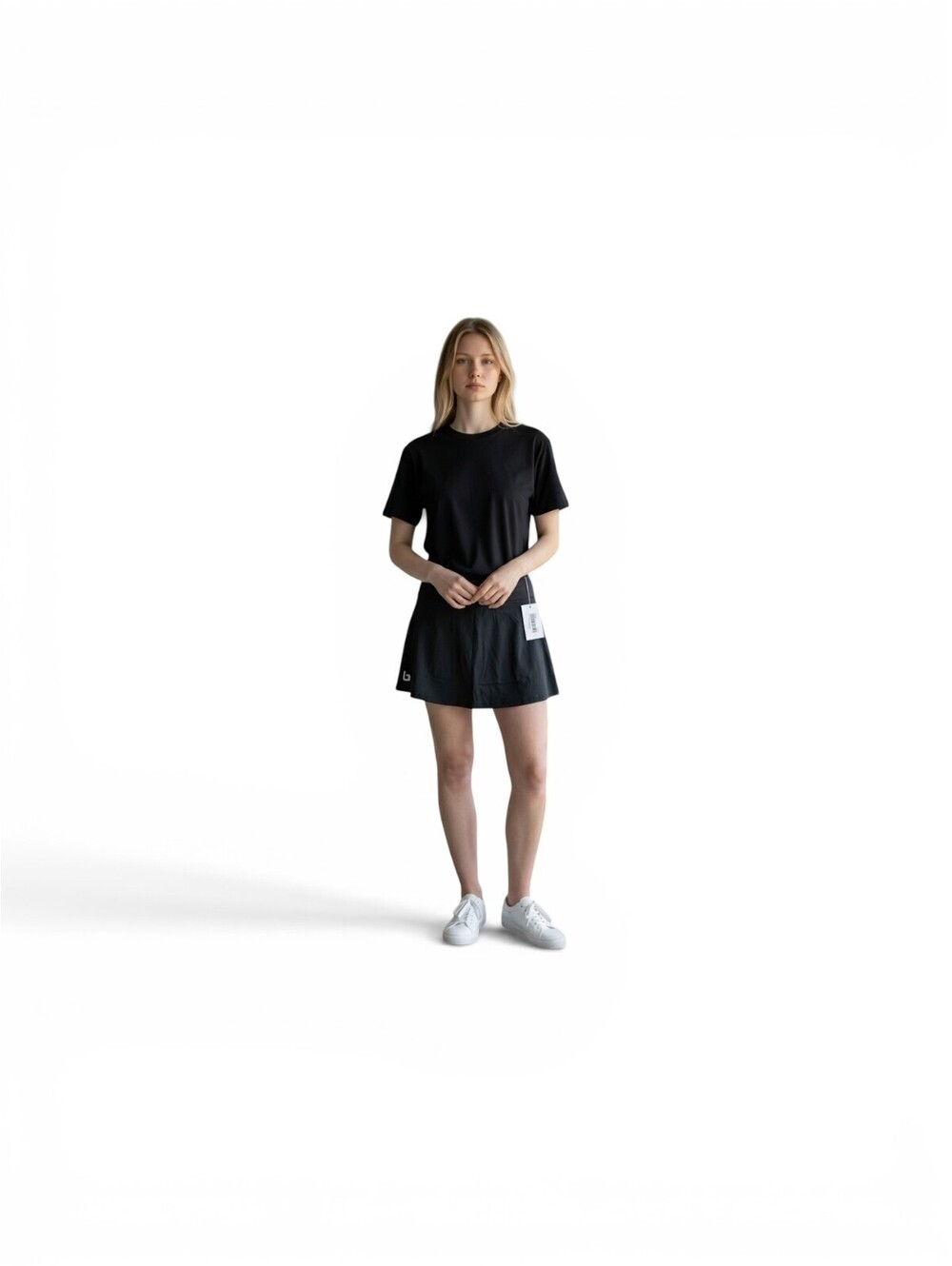 #115 Burn Boot Camp Black Athletic Skirt with Built-in Shorts - Picture 1 of 2